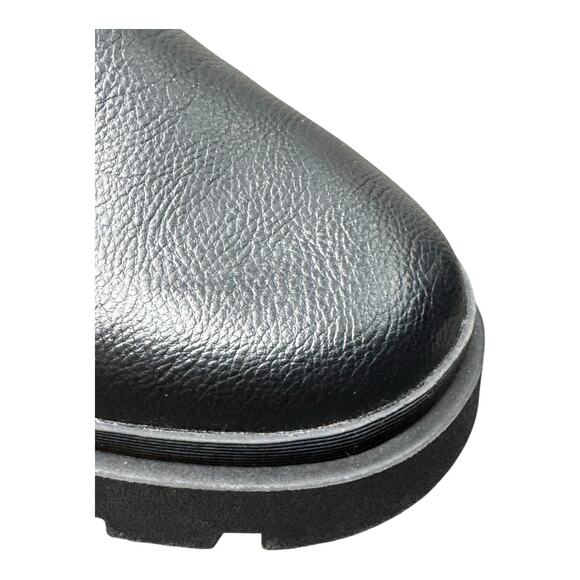 ZARA Men's 45 11.5-12 Black Lace Up Textured Ankle Boots 2283 Monochrome - Picture 8 of 11